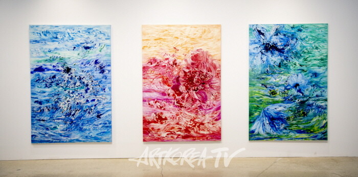 안영나 한국화 'Flower No Flower-황금시대' 개인전