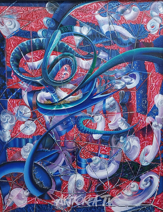 우창훈_ Chaos ,116.8×91cm,2002,oil painting
