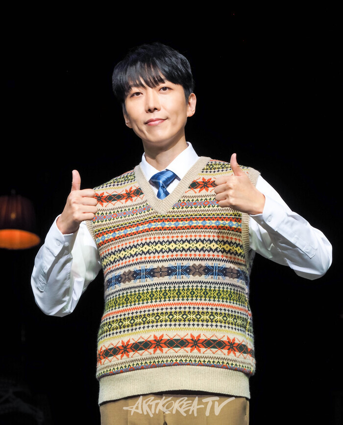 뮤지컬 '벤자민 버튼' 프레스콜(벤자민 버튼 역 김재범). 2024.05.16 사진 ⓒ아트코리아방송 이용선 기자​