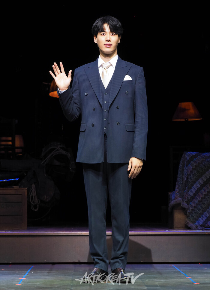 뮤지컬 '벤자민 버튼' 프레스콜(벤자민 버튼 역 김성식). 2024.05.16 사진 ⓒ아트코리아방송 이용선 기자​