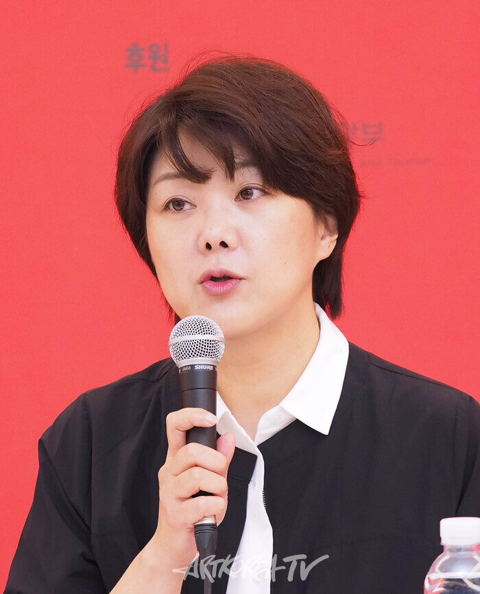 '에드바르 뭉크: 비욘드 더 스크림' 전시 기자간담회(댄지거 아트컨설팅 이유경 컨설던트 겸 변호사) 2024.05.21 사진 ⓒ아트코리아방송 이용선 기자​​