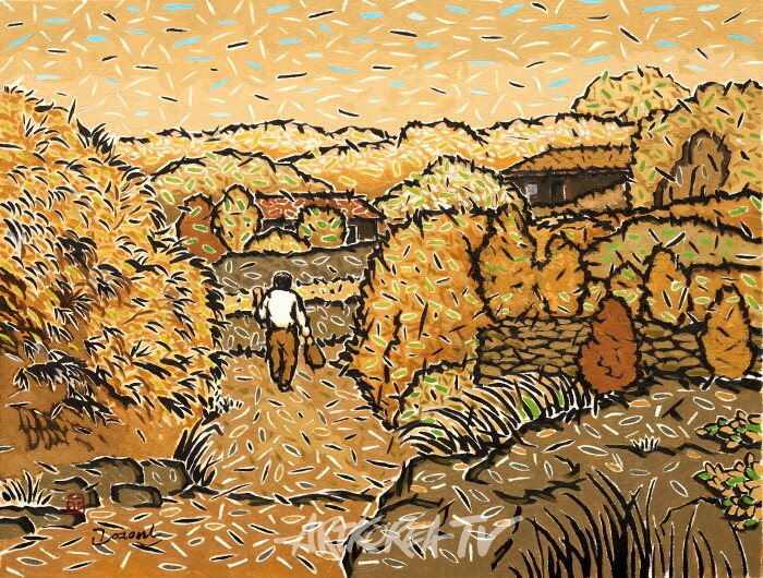 귀가(추자도에서), 캔버스에 유채, 50×65.1cm, 1999