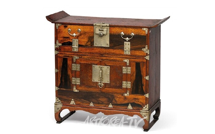 먹감애기머릿장 墨柿二層欌