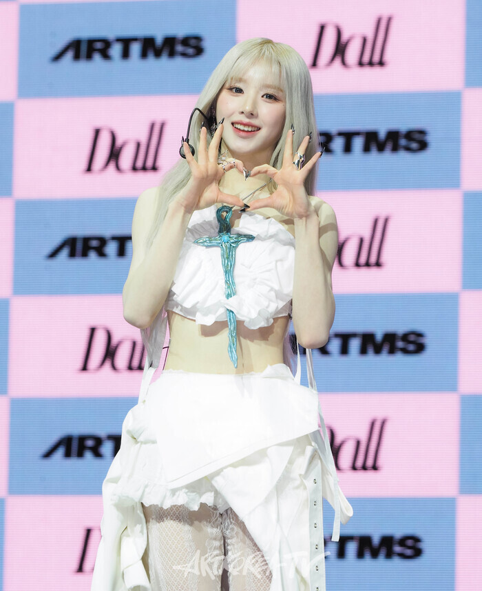 아르테미스(ARTMS) 희진 첫 정규앨범 '달'(Dall) 발매 기념 쇼케이스. 2024.05.30 사진 ⓒ아트코리아방송 이용선 기자​