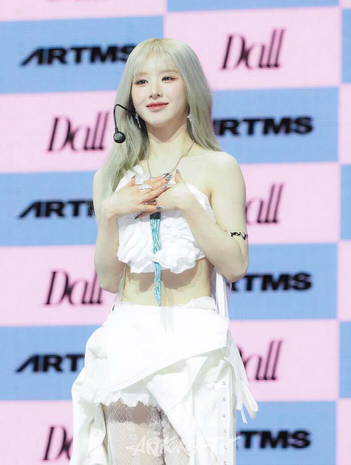 아르테미스(ARTMS) 희진 첫 정규앨범 '달'(Dall) 발매 기념 쇼케이스. 2024.05.30 사진 ⓒ아트코리아방송 이용선 기자​