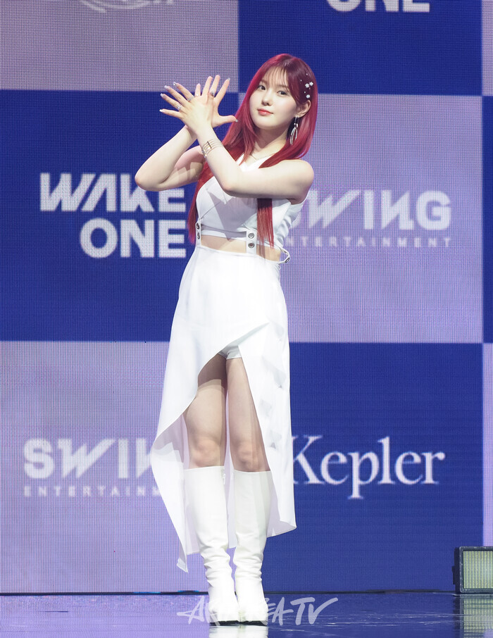 케플러 첫 번째 정규앨범 '켑원고잉 온'(Kep1going On) 발매 기념 쇼케이스(김채현). 2024.06.03 사진 ⓒ아트코리아방송 이용선 기자]