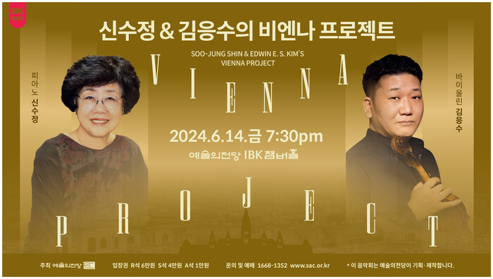 '신수정 & 김응수의 비엔나 프로젝트'포스터. 제공 국립극장