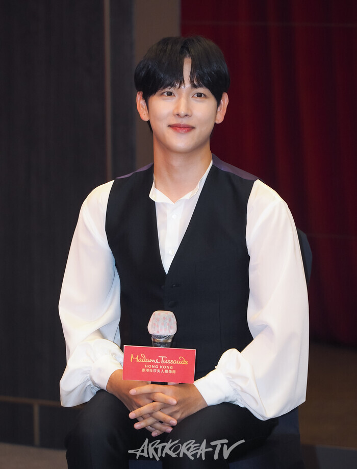 마담 투소 홍콩의 배우 임시완 밀랍인형 공개 행사. 2024.06.05 사진 ⓒ아트코리아방송 이용선 기자