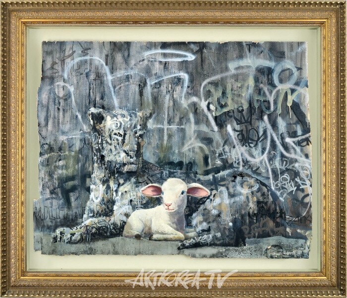 Banksy_The Leopard and Lamb