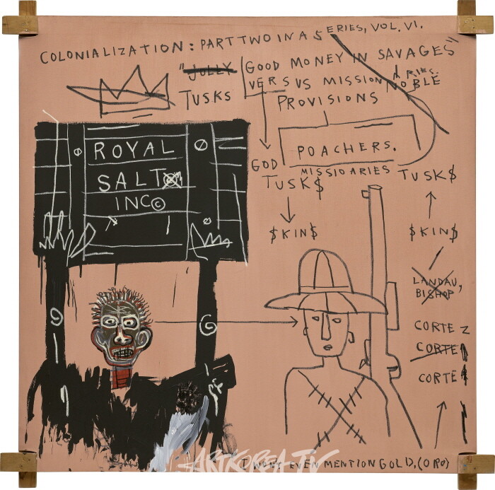 Jean-Michel Basquiat_Native Carrying Some Guns, Bibles, Amorites on Safari