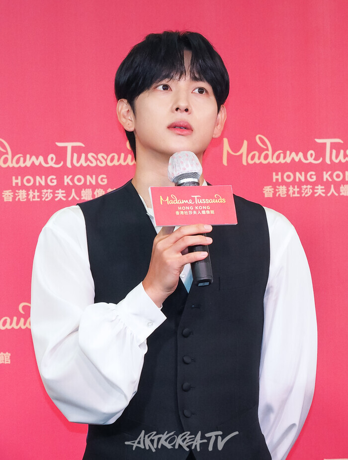 마담 투소 홍콩의 배우 임시완 밀랍인형 공개 행사. 2024.06.05 사진 ⓒ아트코리아방송 이용선 기자