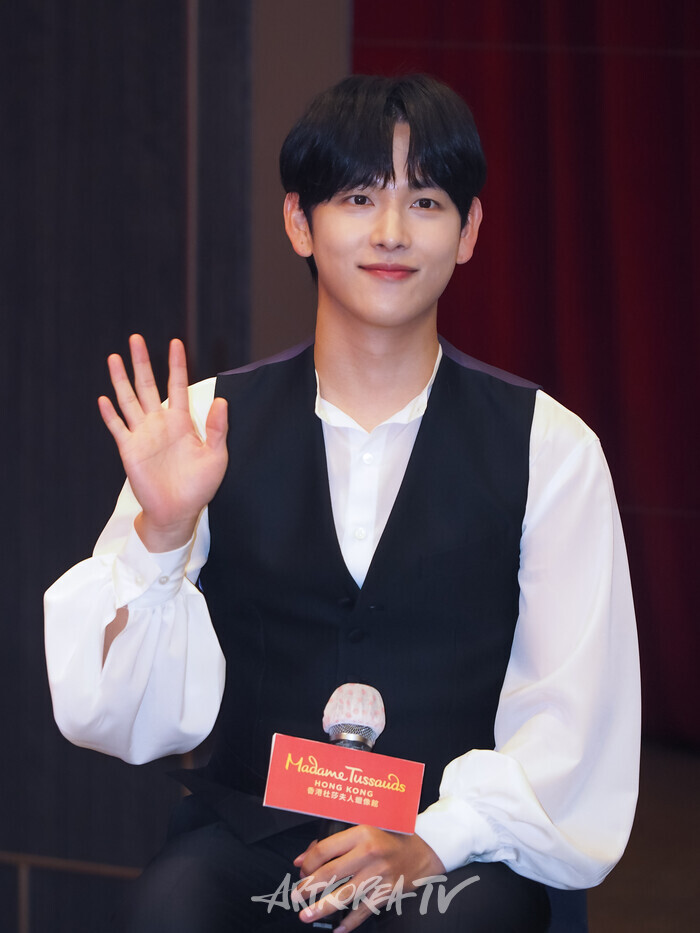 마담 투소 홍콩의 배우 임시완 밀랍인형 공개 행사. 2024.06.05 사진 ⓒ아트코리아방송 이용선 기자