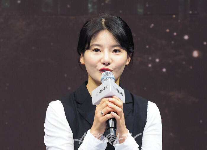 국립창극단 신작 '만신 : 페이퍼 샤먼' 기자간담회(국립창극단 김우정) 2024.05.29 사진 ⓒ아트코리아방송 이용선 기자​