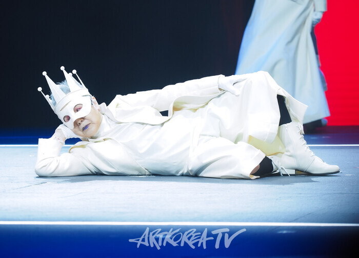 연극 '햄릿' 프레스콜(배우 1 역 박정자). 2024.06.13 사진 ⓒ아트코리아방송 이용선 기자