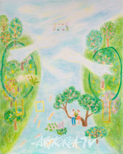 The River, 162×130cm, mixed media on canvas, 2024