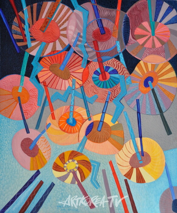 김윤신, 내 영혼의 노래 2009-No.236, 2009, 캔버스에 유채, 180×150cm