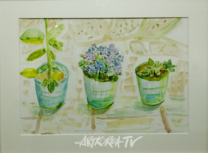 제17회 이방원 작가 개인전-수국 화분