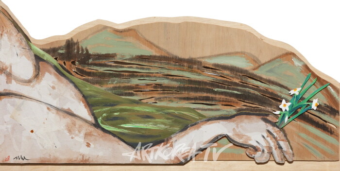 서천꽃밭을 찾아서, 51×100cm, Mixed media, 2021 복사