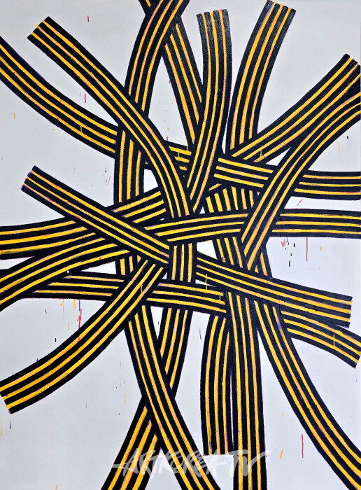 in garden 180x140cm oil,acrylic on canvas 2024 (2)