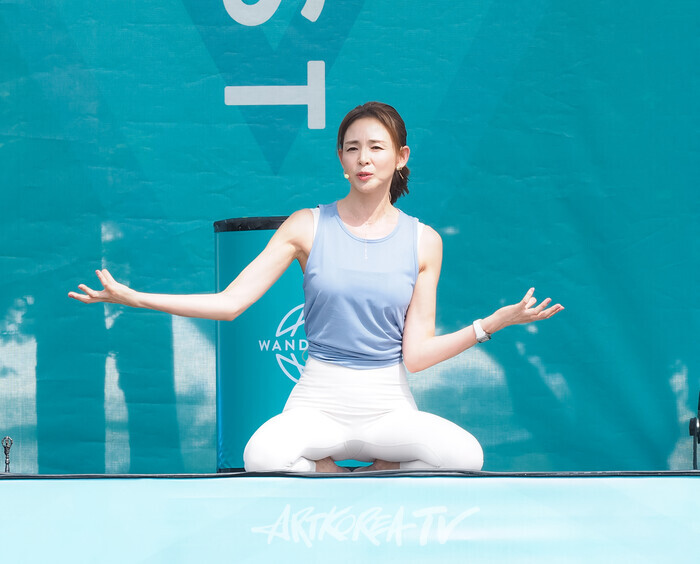 '원더러스트 코리아 2024'(야노 시호_요가와 명상으로 생기는 삶을 위한 활력을 만드는 비결 ) 2024.06.23 사진 ⓒ아트코리아방송 이용선 기자