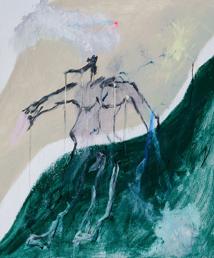 Conversation with my feelings #4, 2024, Acrylic on Canvas, 60.5x72.7cm  제공 백아트