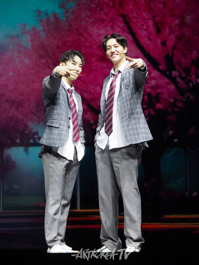 뮤지컬 '4월은 너의 거짓말'프레스콜(와타리 료타 역 조환지, 김진욱) 2024.07.04 사진 ⓒ아트코리아방송 이용선 기자