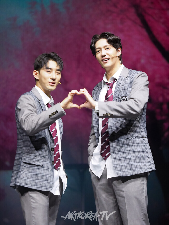 뮤지컬 '4월은 너의 거짓말'프레스콜(와타리 료타 역 조환지, 김진욱) 2024.07.04 사진 ⓒ아트코리아방송 이용선 기자