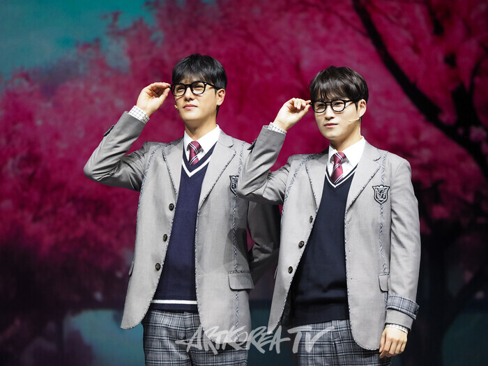 뮤지컬 '4월은 너의 거짓말'프레스콜(아리마 코세이 역 윤소호, 김희재) 2024.07.04 사진 ⓒ아트코리아방송 이용선 기자