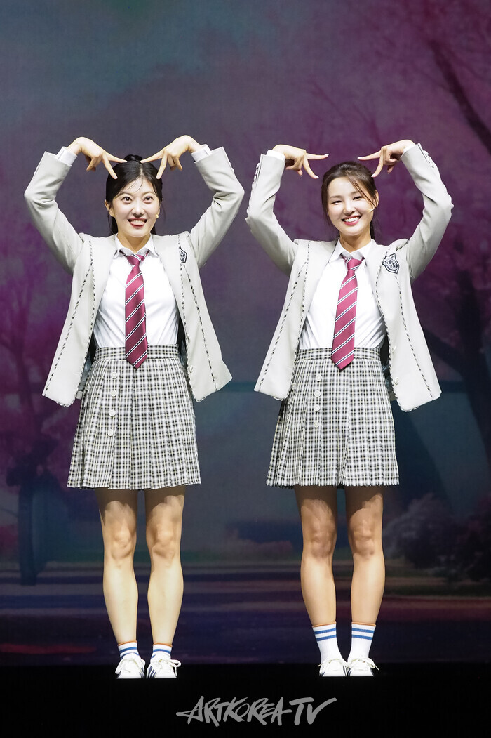 뮤지컬 '4월은 너의 거짓말'프레스콜(사와베 츠바키 역 박시인, 황우림) 2024.07.04 사진 ⓒ아트코리아방송 이용선 기자