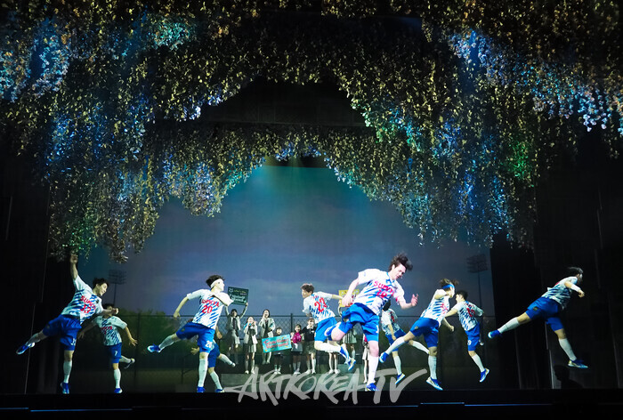 뮤지컬 '4월은 너의 거짓말'프레스콜(와타리 료타 역 김진욱, 아리마 코세이 역 김희재, 사와베 츠바키 역 황우림) 2024.07.04 사진 ⓒ아트코리아방송 이용선 기자