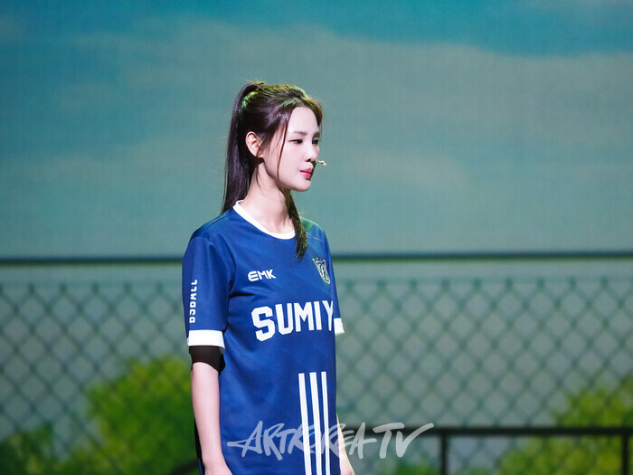 뮤지컬 '4월은 너의 거짓말'프레스콜(사와베 츠바키 역 황우림) 2024.07.04 사진 ⓒ아트코리아방송 이용선 기자