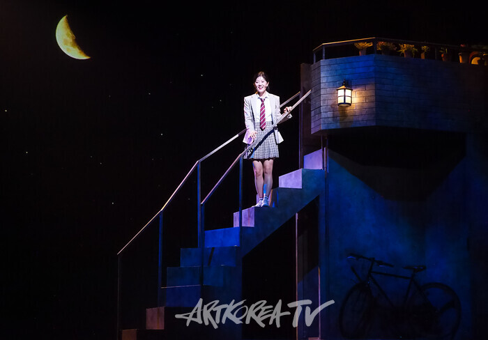 뮤지컬 '4월은 너의 거짓말'프레스콜(사와베 츠바키 역 박시인) 2024.07.04 사진 ⓒ아트코리아방송 이용선 기자