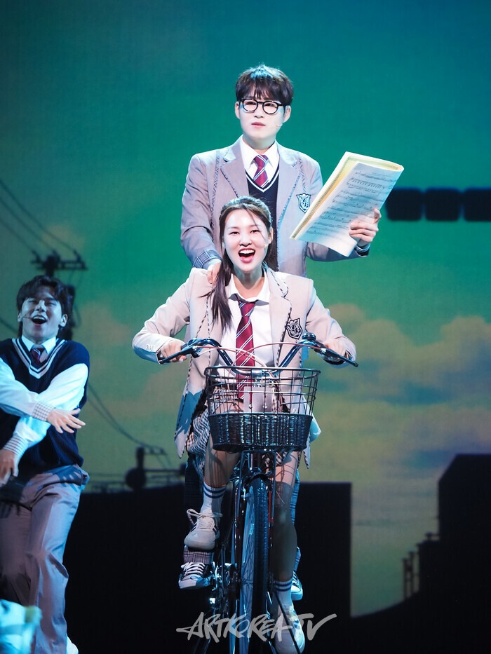 뮤지컬 '4월은 너의 거짓말'프레스콜(아리마 코세이 역 김희재, 사와베 츠바키 역 황우림) 2024.07.04 사진 ⓒ아트코리아방송 이용선 기자