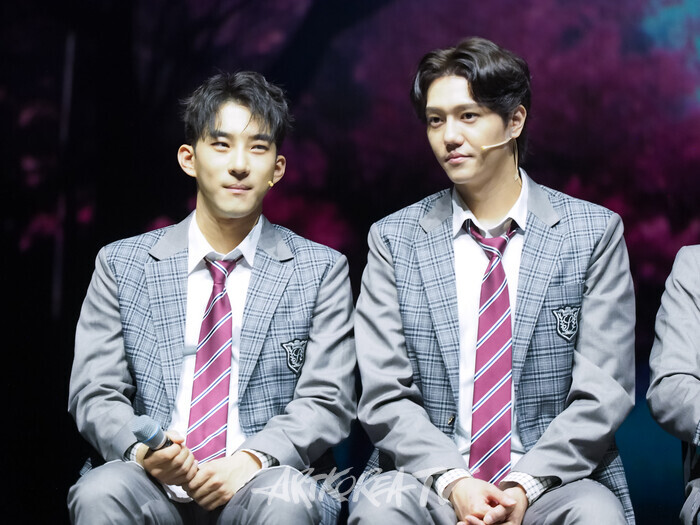 뮤지컬 '4월은 너의 거짓말'프레스콜(와타리 료타 역 조환지, 김진욱) 2024.07.04 사진 ⓒ아트코리아방송 이용선 기자