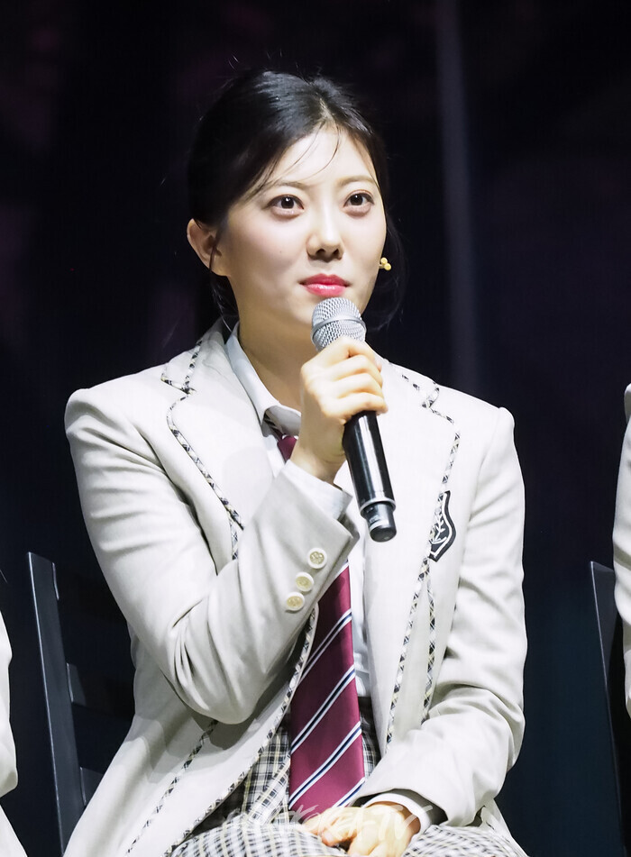 뮤지컬 '4월은 너의 거짓말'프레스콜(사와베 츠바키 역 박시인) 2024.07.04 사진 ⓒ아트코리아방송 이용선 기자