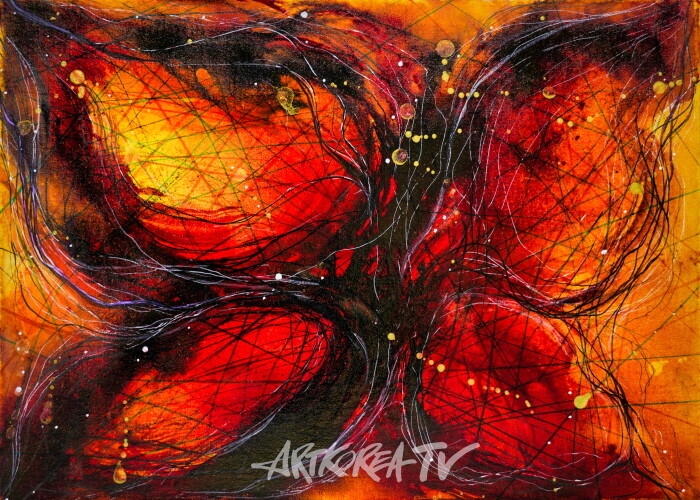 김진희, Metamorphsis-날아오르기, 23.5×32.5cm, 판넬에 혼합재료, 2022