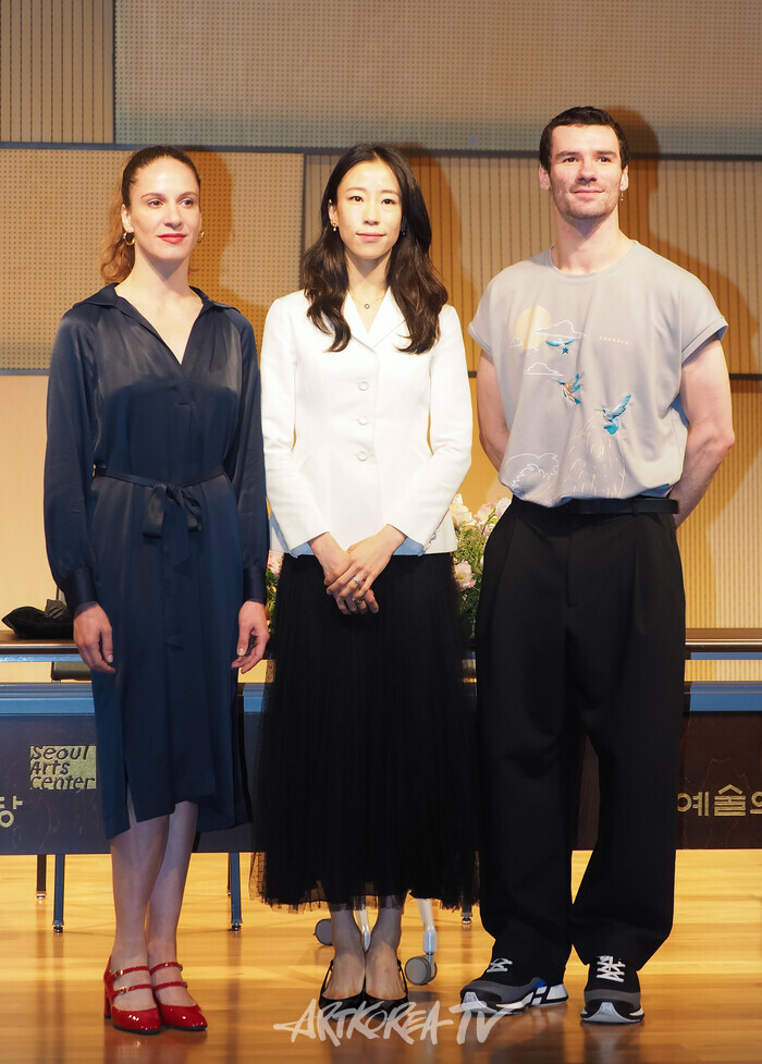 '파리 오페라 발레 에투알 갈라2024' 기자간담회(에투알 발레리나 박세은, 발랑틴 콜라상트(Valentine Colasante), 폴 마르크(Paul Marque)) 2024.07.17 사진 ⓒ아트코리아방송 이용선 기자