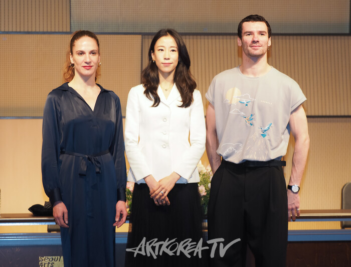 '파리 오페라 발레 에투알 갈라2024' 기자간담회(에투알 발레리나 박세은, 발랑틴 콜라상트(Valentine Colasante), 폴 마르크(Paul Marque)) 2024.07.17 사진 ⓒ아트코리아방송 이용선 기자