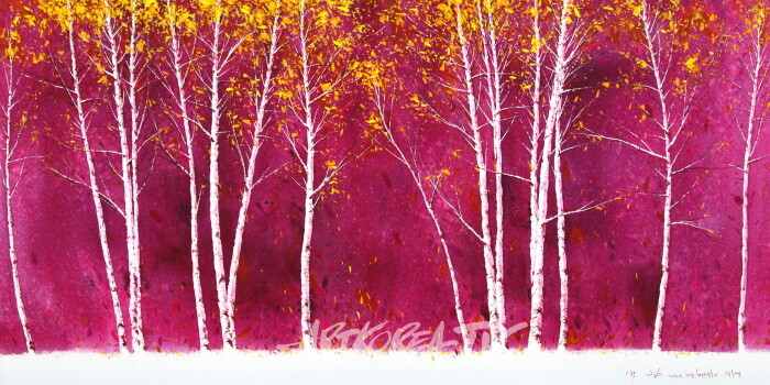 박동국_ 자작,하얀영혼의 실루엣 60.5×115.5㎝  Arches-Watercolor  2023