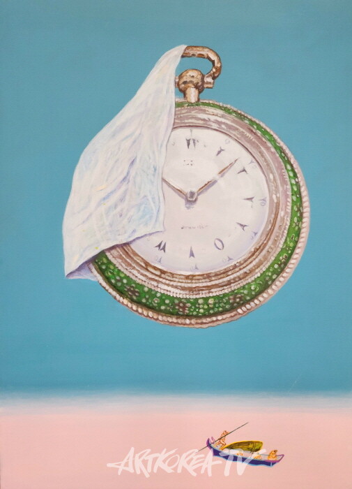 조현애_Unknown time 2024-02,Acrylic on canvas,72.7x53cm,2024