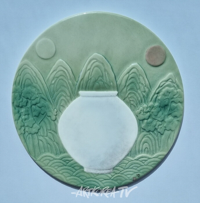 도자회화 김미경 작가, '달항아리의 행복' 초대 개인전