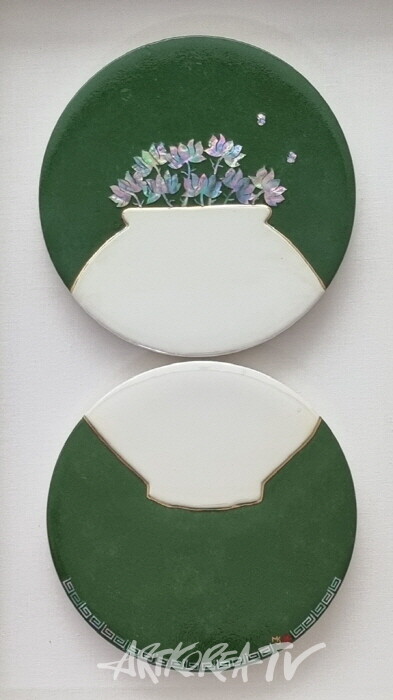 도자회화 김미경 작가, '달항아리의 행복' 초대 개인전