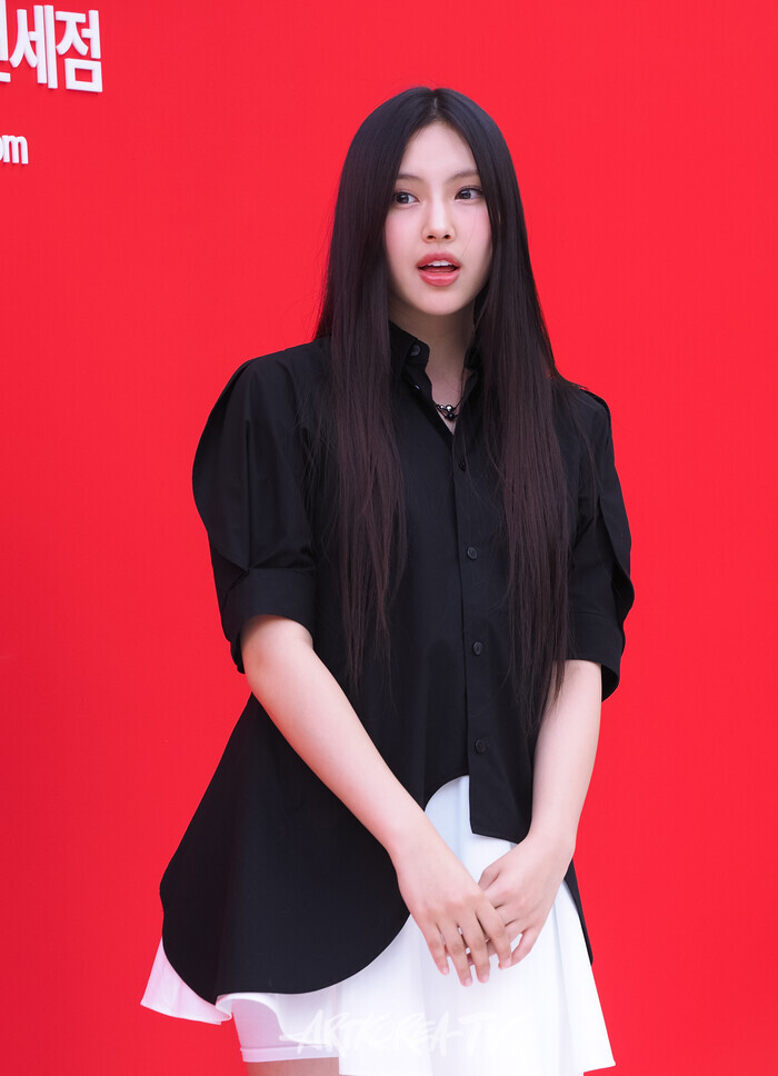 뉴진스 현대백화점면세점 동대문점 '에브리데이 현데이'(EVERYDAY HYUNDAY) 기념 포토월 행사(혜인) 2024.08.01 사진 ⓒ아트코리아방송 이용선 기자​