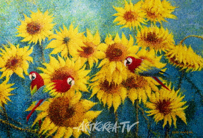 왕영미 초대전 '삶의 꽃' 해바라기