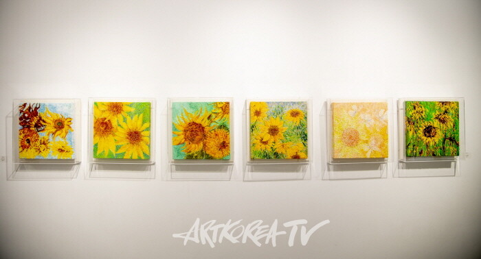 왕영미 초대전 '삶의 꽃' 해바라기