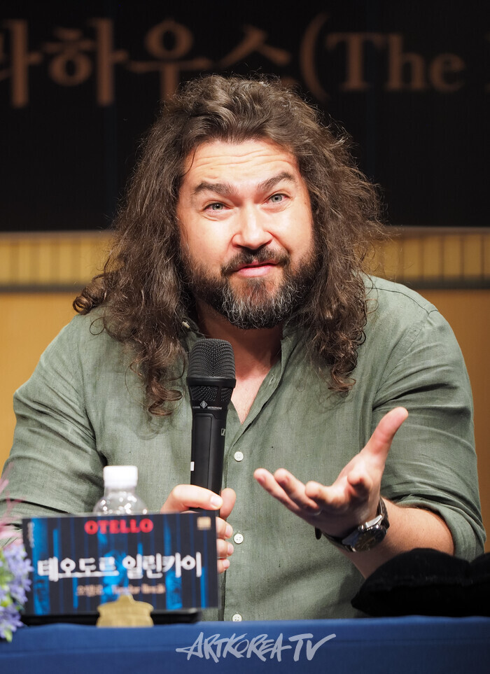 오페라 '오텔로' 기자간담회(오텔로 역 테오도르 일린카이) 2024.08.05 사진 ⓒ아트코리아방송 이용선 기자​