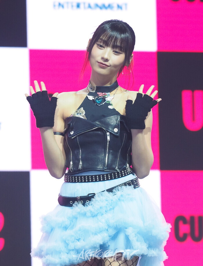 유니스(UNIS) 첫 번째 싱글앨범 '큐리어스'(CURIOUS) 발매 기념 쇼케이스(진현주) 2024.08.06 사진  ⓒ 아트코리아방송 이용선 기자​