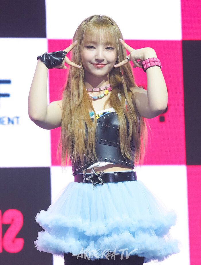 유니스(UNIS) 첫 번째 싱글 앨범 '큐리어스'(CURIOUS) 발매 기념 쇼케이스(방윤하) 2024.08.06 사진 ⓒ 아트코리아방송 이용선 기자​