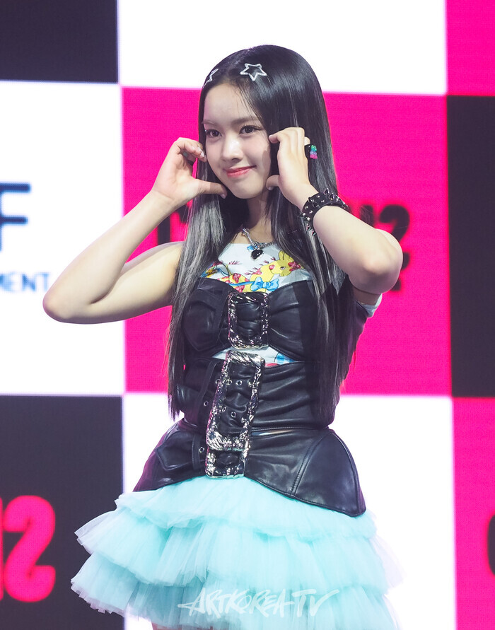 유니스(UNIS) 첫 번째 싱글 앨범 '큐리어스'(CURIOUS) 발매 기념 쇼케이스(엘리시아) 2024.08.06 사진 ⓒ 아트코리아방송 이용선 기자​