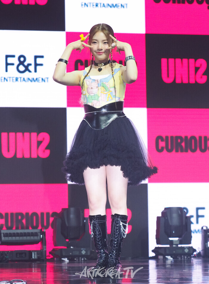 유니스(UNIS) 첫 번째 싱글 앨범 '큐리어스'(CURIOUS) 발매 기념 쇼케이스(오윤아) 2024.08.06 사진 ⓒ 아트코리아방송 이용선 기자​